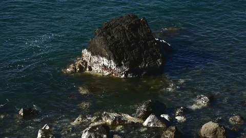 Ocean rocks Stock Footage 126658844