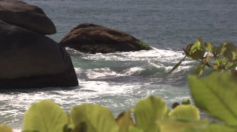 Ocean rocks in rio 動画素材 30250968