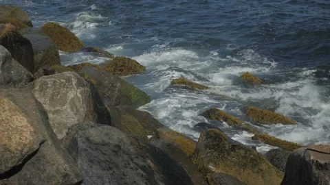 Ocean Rocks Waves Stock Footage 169071448