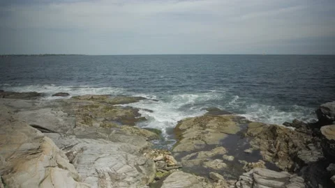 Ocean Rocks Waves Slow Motion 120fps Stock Footage 169078678