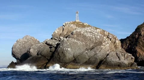 Ocean rocks2 1 Stock Footage 7755706