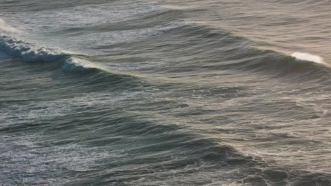 Ocean Rolling In on the Coast Video stock 255240560