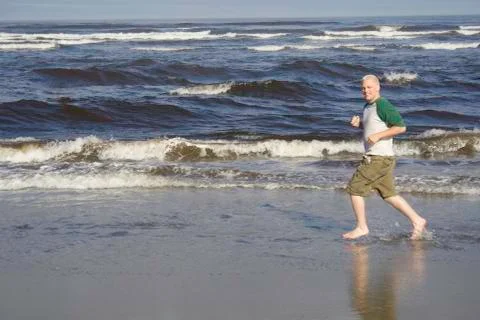 Ocean run 写真素材