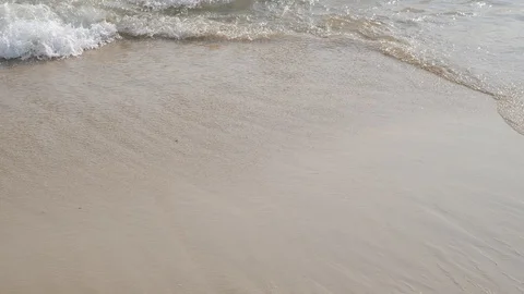 Ocean on sandy beach Stock Footage 106774873