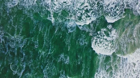 Ocean, Sea, Tide, Foamy Waves Stock Footage 298355996