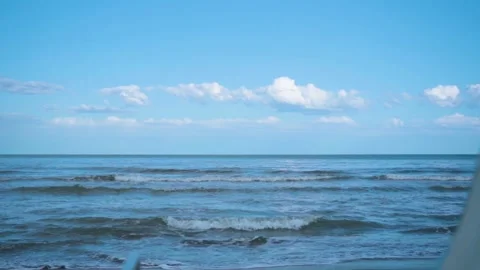Ocean sea waves blue sky Stock Footage 274415214