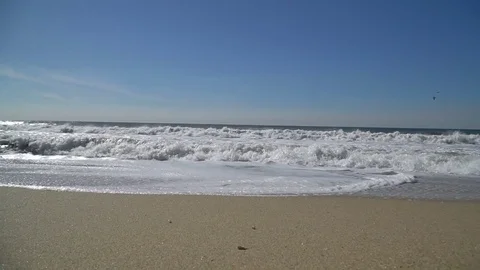 Ocean seascape with large wave Stock Footage 82392016