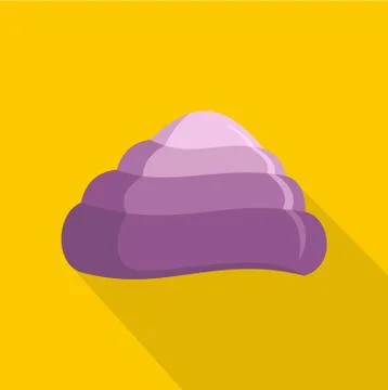 Ocean shell icon, flat style Stock Illustration
