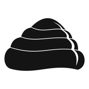 Ocean shell icon, simple style Stock Illustration
