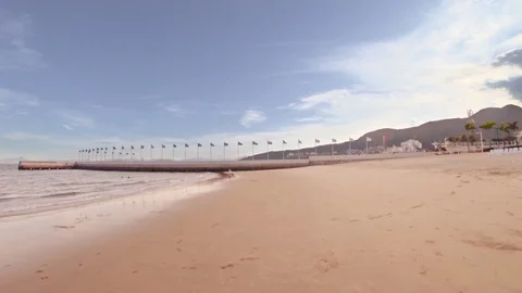 Ocean Sheraton Beach Stock Footage 102065591