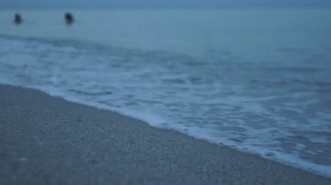 Ocean Shore after Sunset Stockbeeldmateriaal 39385069