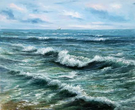 Ocean shore Stock Illustration