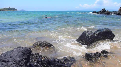 Ocean Shore Wave Crash Stock Footage 24241210