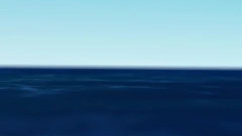 Ocean- from the side. Animation Stock Footage 93497302