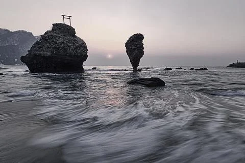 Ocean Side, Rock, Beach Image Foto stock