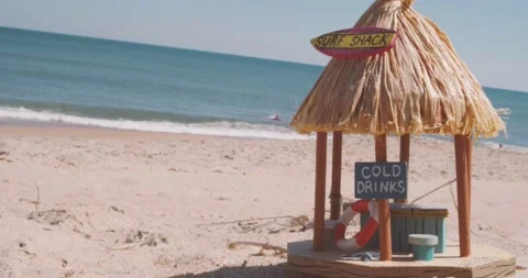 Ocean Side Surf Shack Video stock 163060389
