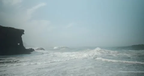 Ocean side waves Stock Footage 247516945