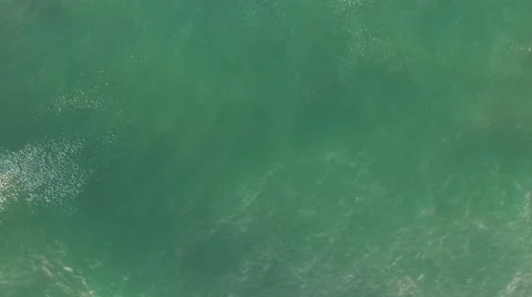 Ocean splash at evening aerial view Stock Footage 65453415