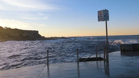 Ocean Splash Stock Footage 77113239