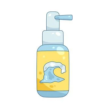 Ocean spray bottle Stockillustratie