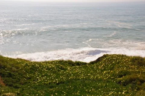 Ocean in spring Stock Photos