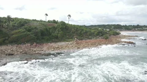 OCEAN STONE FORMATION IN GHANA Stock Footage 157237513