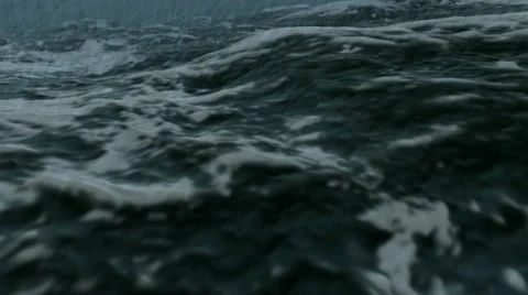 Ocean storm close in Full HD Video stock 11402733
