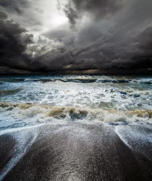 Ocean storm image background Stock Photos