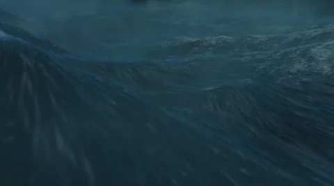 Ocean Storm with More Rain 720p Stock Footage 730814