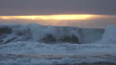 Ocean with Sun Rays Stock Footage 43350594