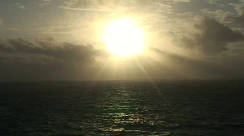 Ocean Sunrise  Stock Footage 445929