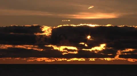 Ocean Sunrise Stock Footage 12293198