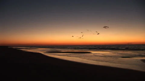 Ocean Sunrise Stock Footage 33129084