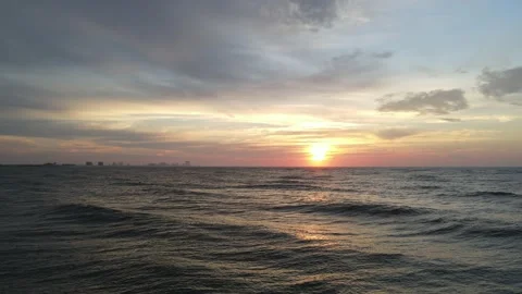 Ocean Sunrise Video stock 137425299