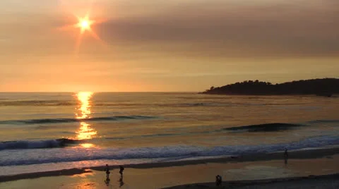 Ocean Sunset 01 Stock-Footage 22495995