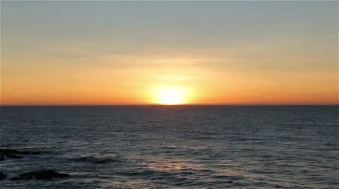 Ocean Sunset 1080p Stock Footage 14642561