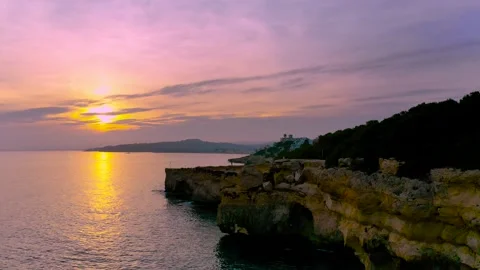 Ocean sunset 2 Stock Footage 156821218