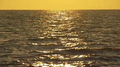Ocean At Sunset 3 스톡 동영상 19221105