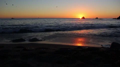 Ocean Sunset 3 Stock Footage 49783803