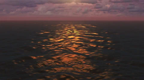 Ocean Sunset in 4K UHD Stock-Footage 41814024