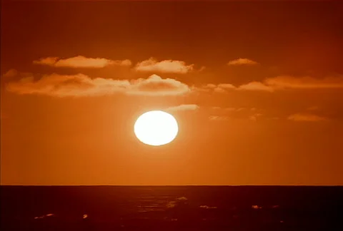 Ocean Sunset with Boat NTSC 스톡 동영상 558481