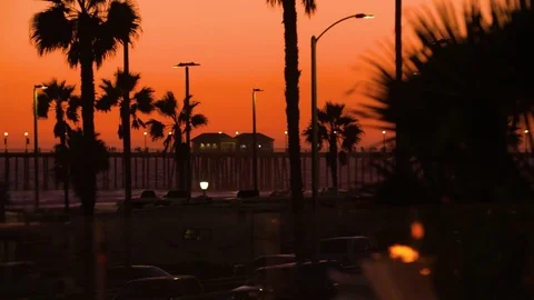 An ocean sunset by the campfire Stock Footage 73065182