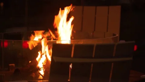 An ocean sunset by the campfire Stock Footage 73065984