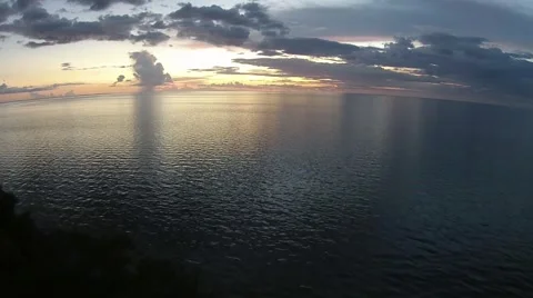 Ocean Sunset with Clouds 库存影片 41731548