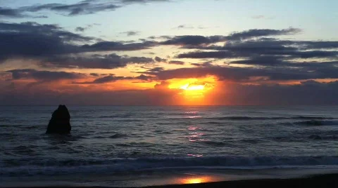 Ocean Sunset Stock-Footage 728704