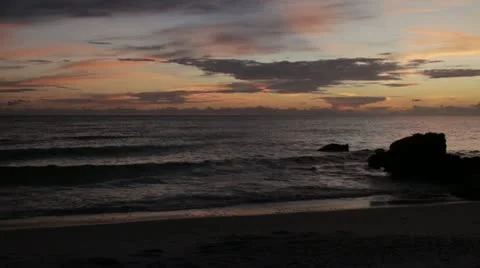 Ocean Sunset Stock Footage 11016673