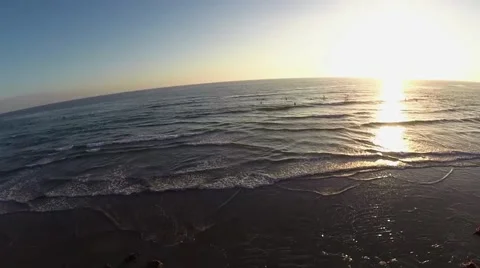 Ocean at Sunset Stock Footage 41646920