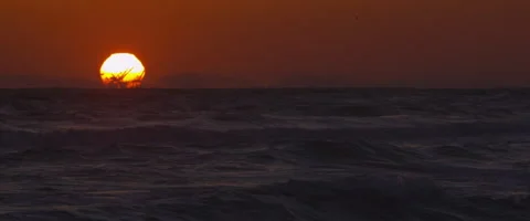 Ocean Sunset Stock Footage 45299989