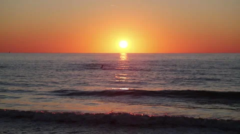 Ocean Sunset Stock Footage 46261084