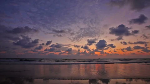 Ocean sunset Vídeo Stock 47373031